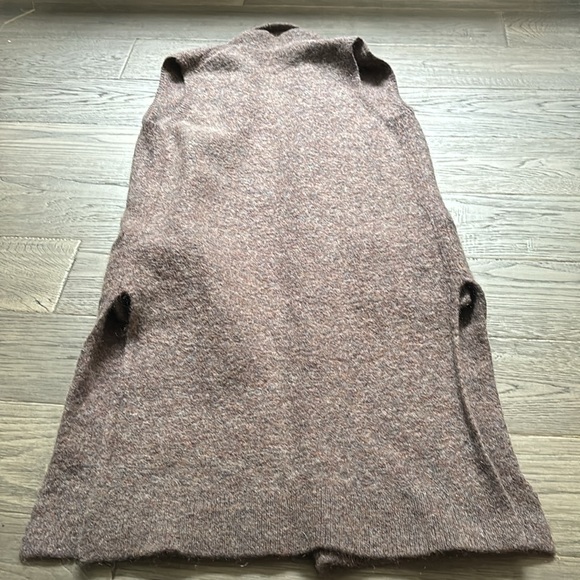 🔥Wilfred🔥 | Brown Dunkirk wool and mohair blend sweater long vest - Picture 9 of 10